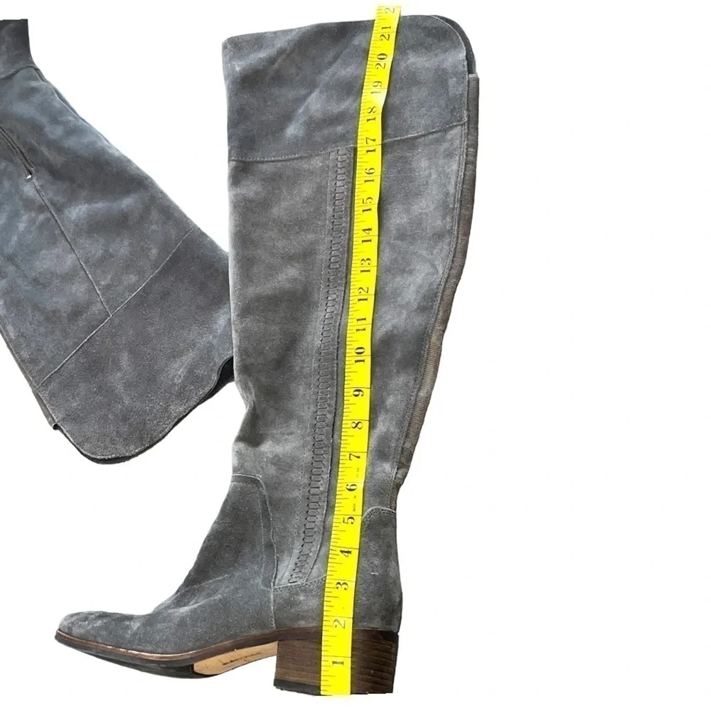 ▶️ Vince Camuto ◀️ Kochelda Suede Over the Knee Boots. Gray. Size 9.5